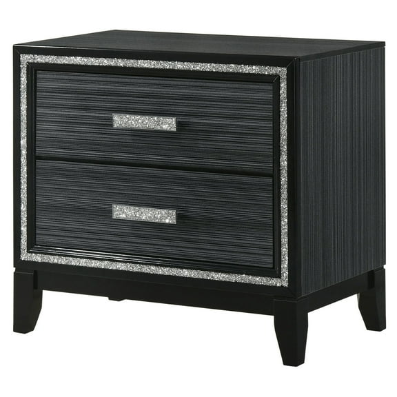 ACME Haiden Nightstand in Weathered Black