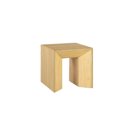ACME Harold Contemporary Wood Square End Table in Natural Oak