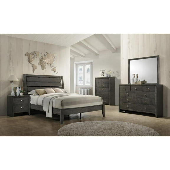 ACME Ilana Queen Bed in Gray Finish