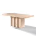 thumbnail image 1 of ACME Inca Dining Table in Travertine Stone, 1 of 6