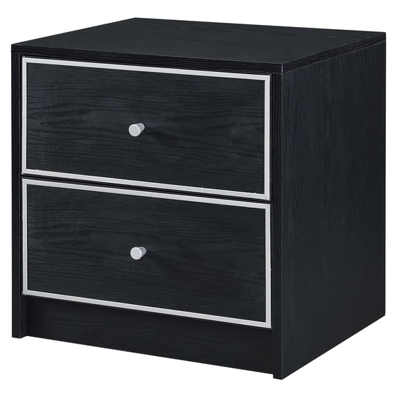 ACME Jabir Rectangular Accent Table in Black and Silver