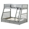 thumbnail image 1 of Acme Jason Twin over Full Bunk Bed with 2 Drw in Gray, 1 of 4