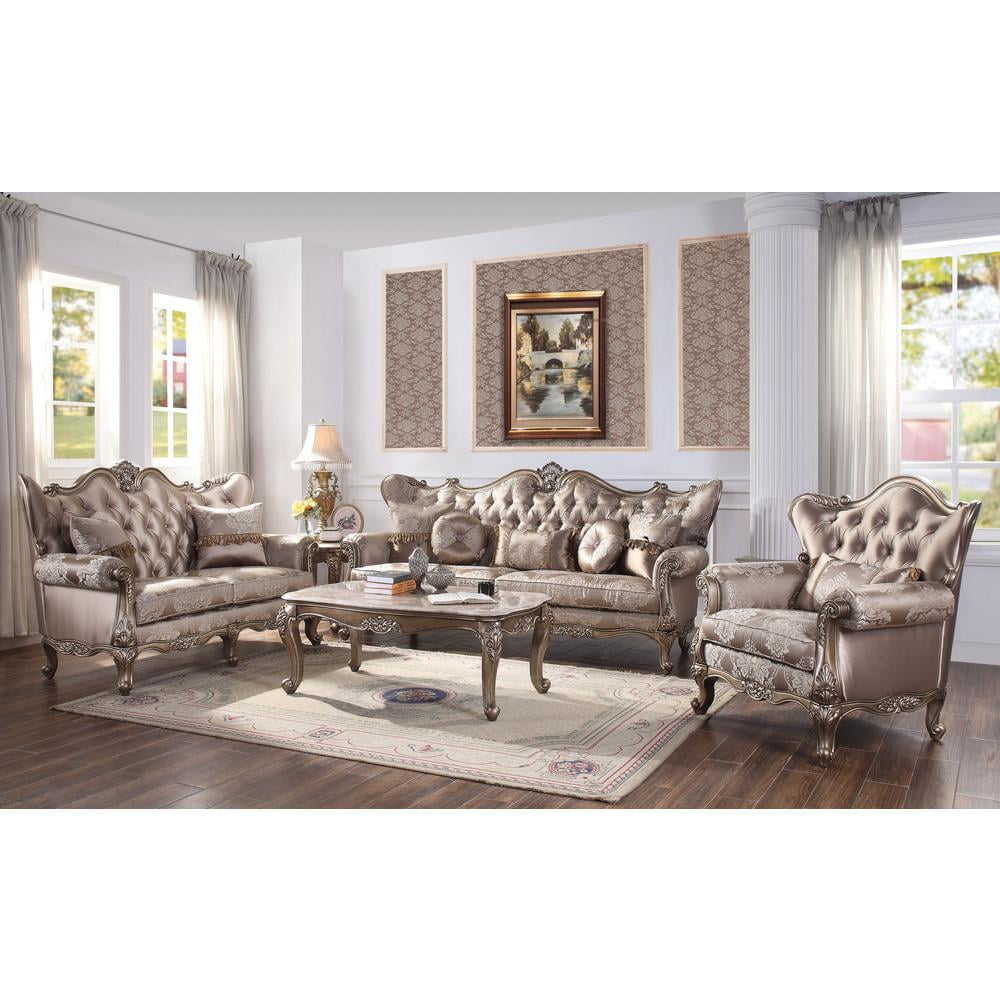 Acme Furniture WINDAN SOFA ベージュ ACME-Jayceon-Fabric-Tufted-