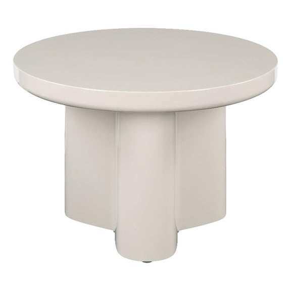 ACME Joane End Table in Light Gray High Gloss