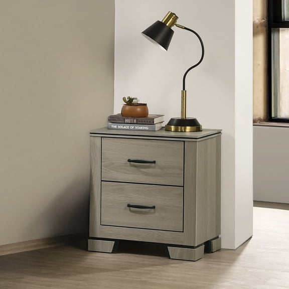 ACME Joanna Nightstand in Weathered Gray