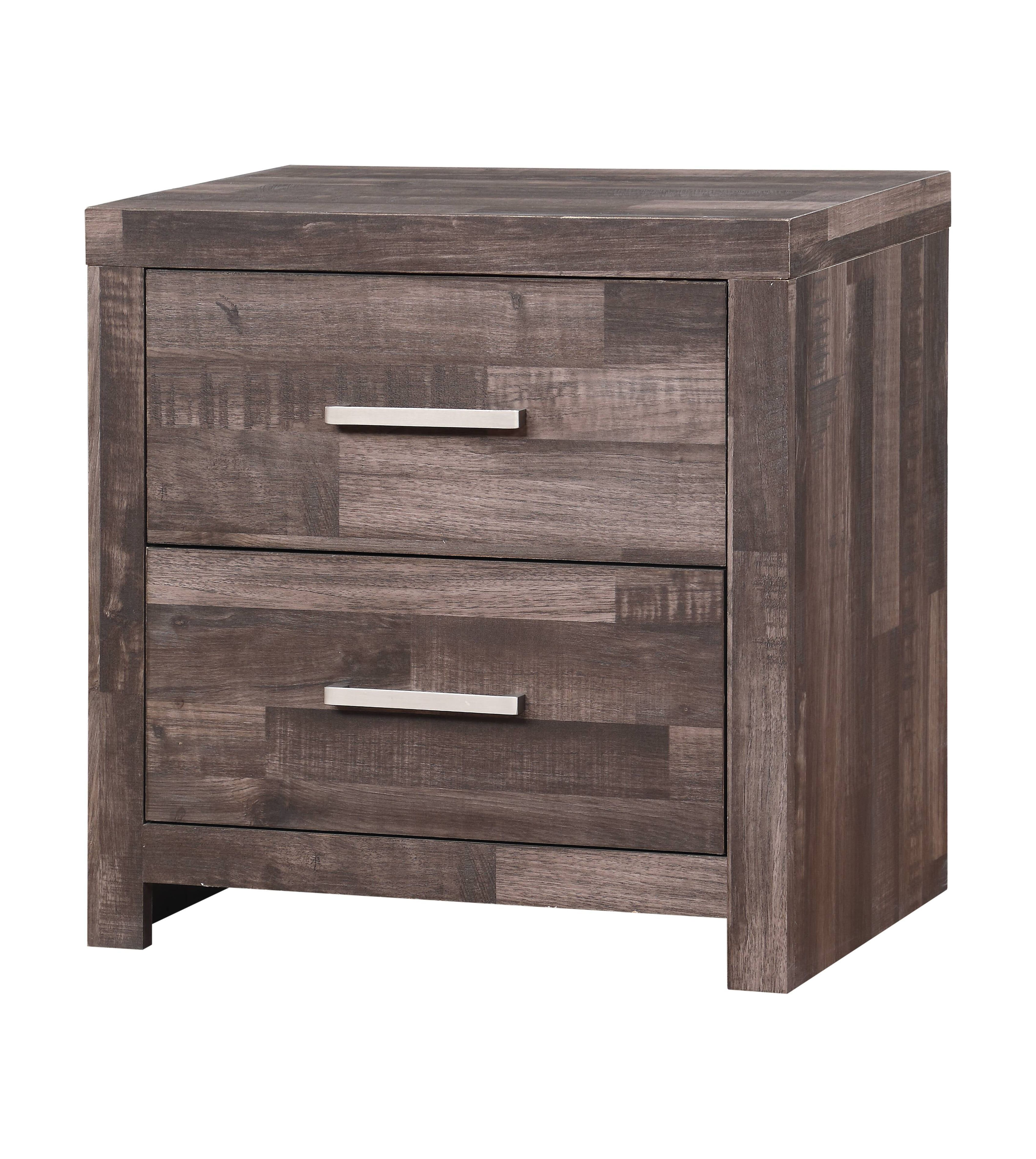 ACME Juniper Modern Composite Wood 2-Drawer Bedroom Nightstand in Dark Cherry - image 1 of 4