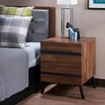 thumbnail image 1 of ACME Karine End Table in Walnut & Black 80622, 1 of 6