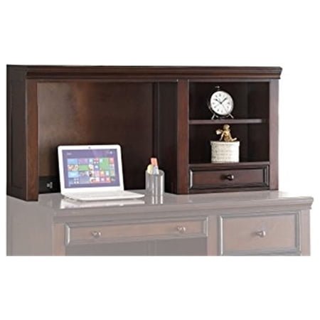 ACME 30583 Lacey Computer Hutch, Espresso - 24 x 52 x 12 in.