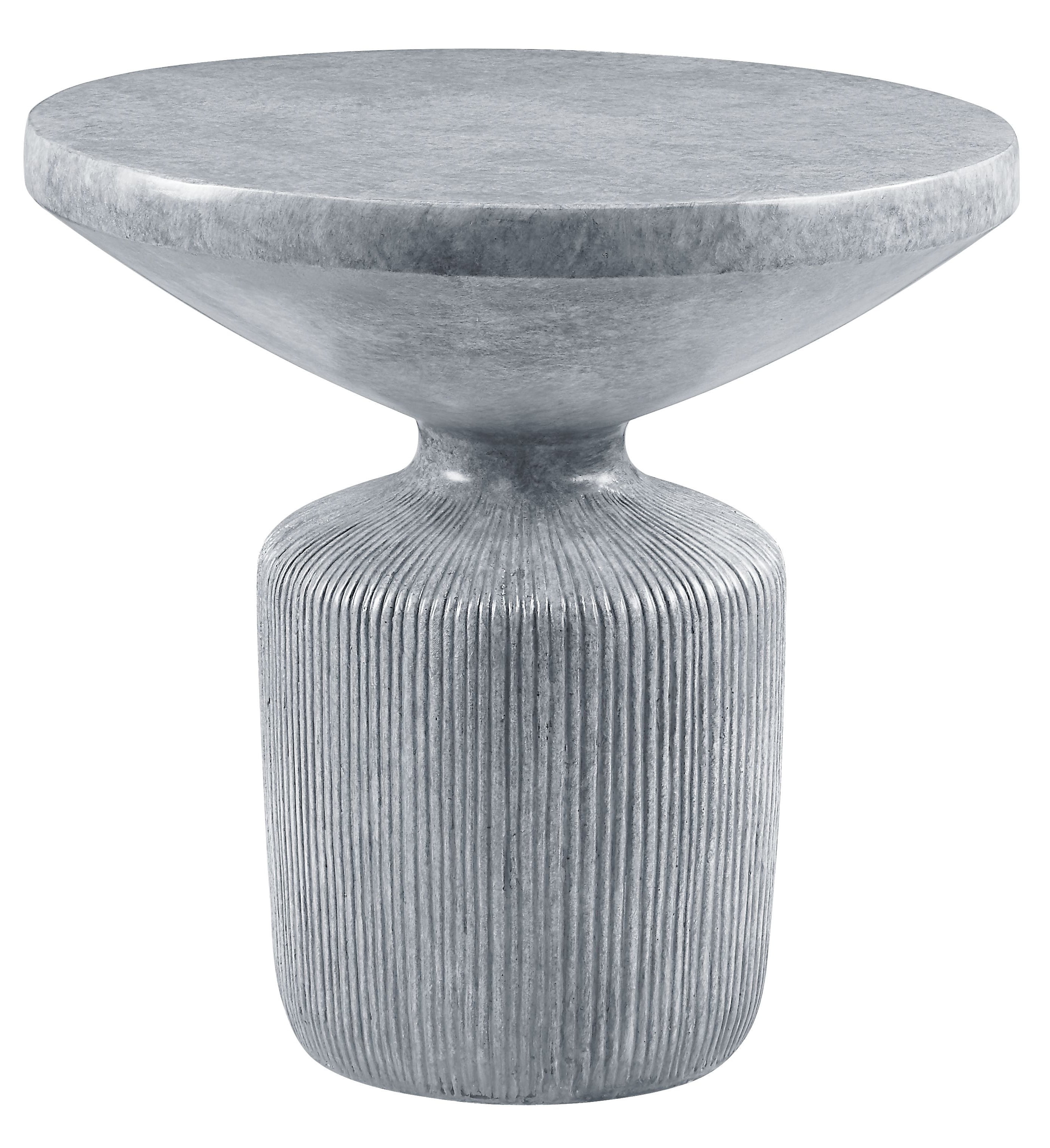 ACME Laddie Cement End Table in Weathered Gray - Walmart.com