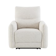 ACME Lalisa Power Motion Recliner w/USB Port in Cream Chenille