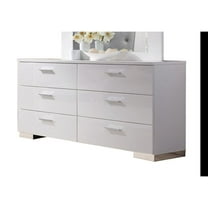 ACME Lorimar 6 Drawer Dresser in White