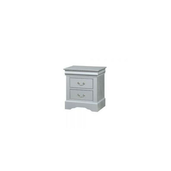 ACME Louis Philippe Nightstand, Platinum