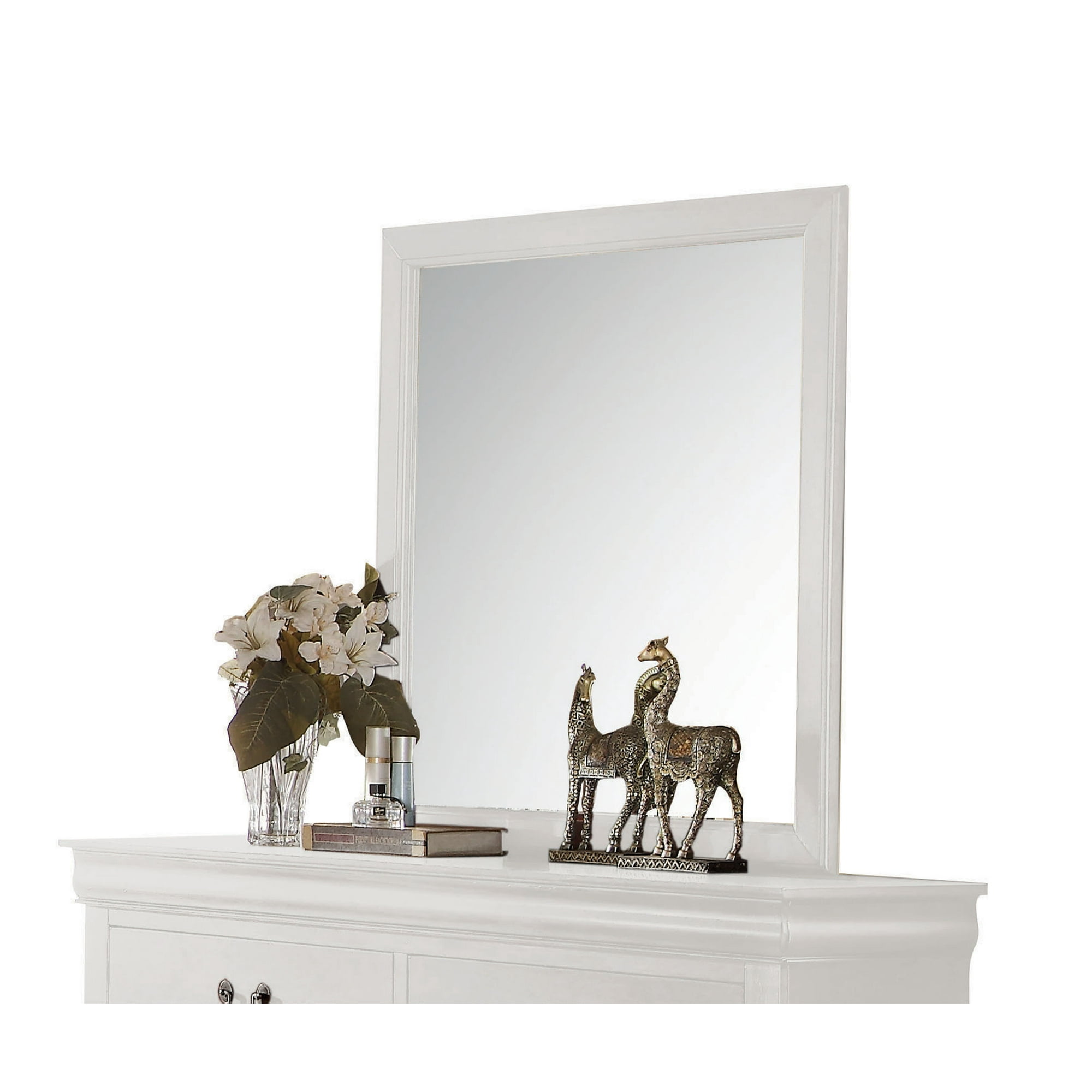 Acme Louis Philippe Wood Mirror in White