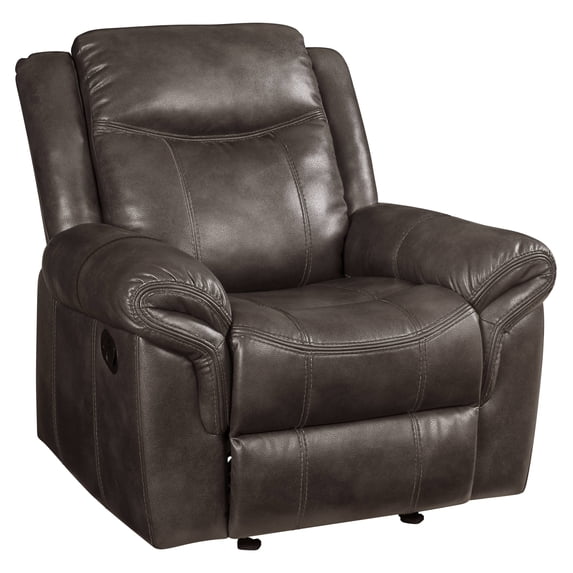 ACME Lydia Glider Recliner in Brown Leather Aire