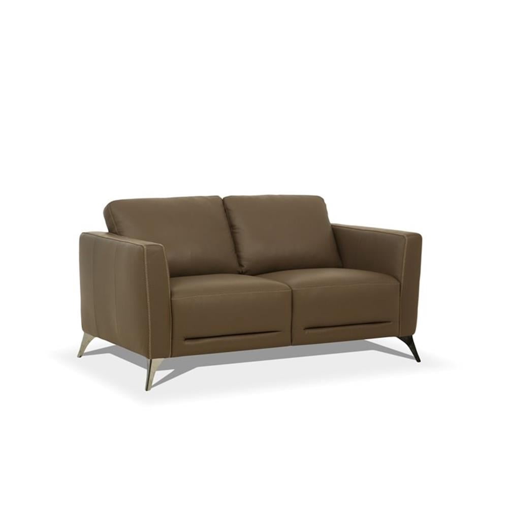 Acme Furniture Malaga Loveseat Taupe Top Grain Leather