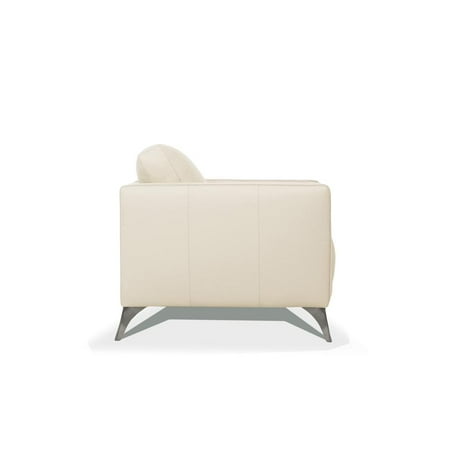 Acme Furniture Radwan Sofa, Modern, Tufted Leather Loose Back and Tight Seat with Flared Arms