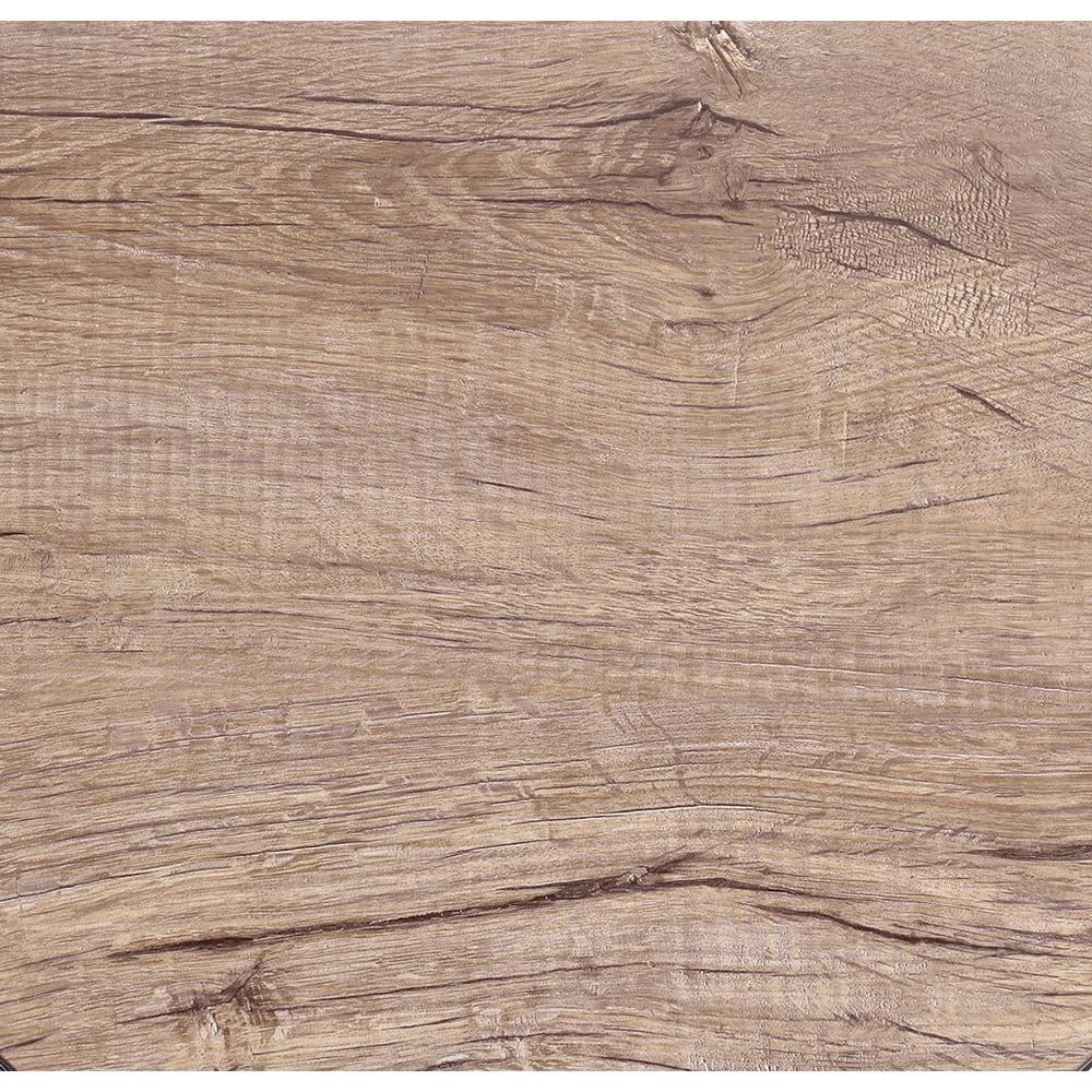 Malai Weathered Light Oak and Chrome Coffee Table Set