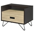 thumbnail image 1 of ACME Melkree Rectangular Accent Table in Oak and Black, 1 of 6