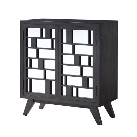 Acme Melville Console Table Dark Gray-Oak