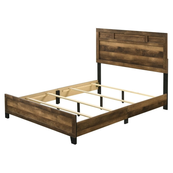 ACME Morales Eastern King Bed in Rustic Oak