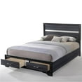 thumbnail image 1 of ACME  Naima Eastern King Size Bed with Storage - Black, 3 Piece, 1 of 1