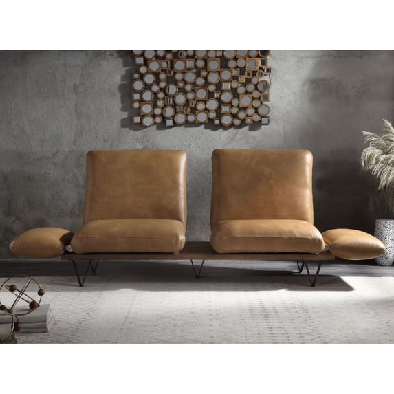 Sofa - Nutmeg Top Grain Leather Yantian