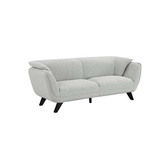 Acme Furniture Nayeli Sofa in Light Gray Boucle