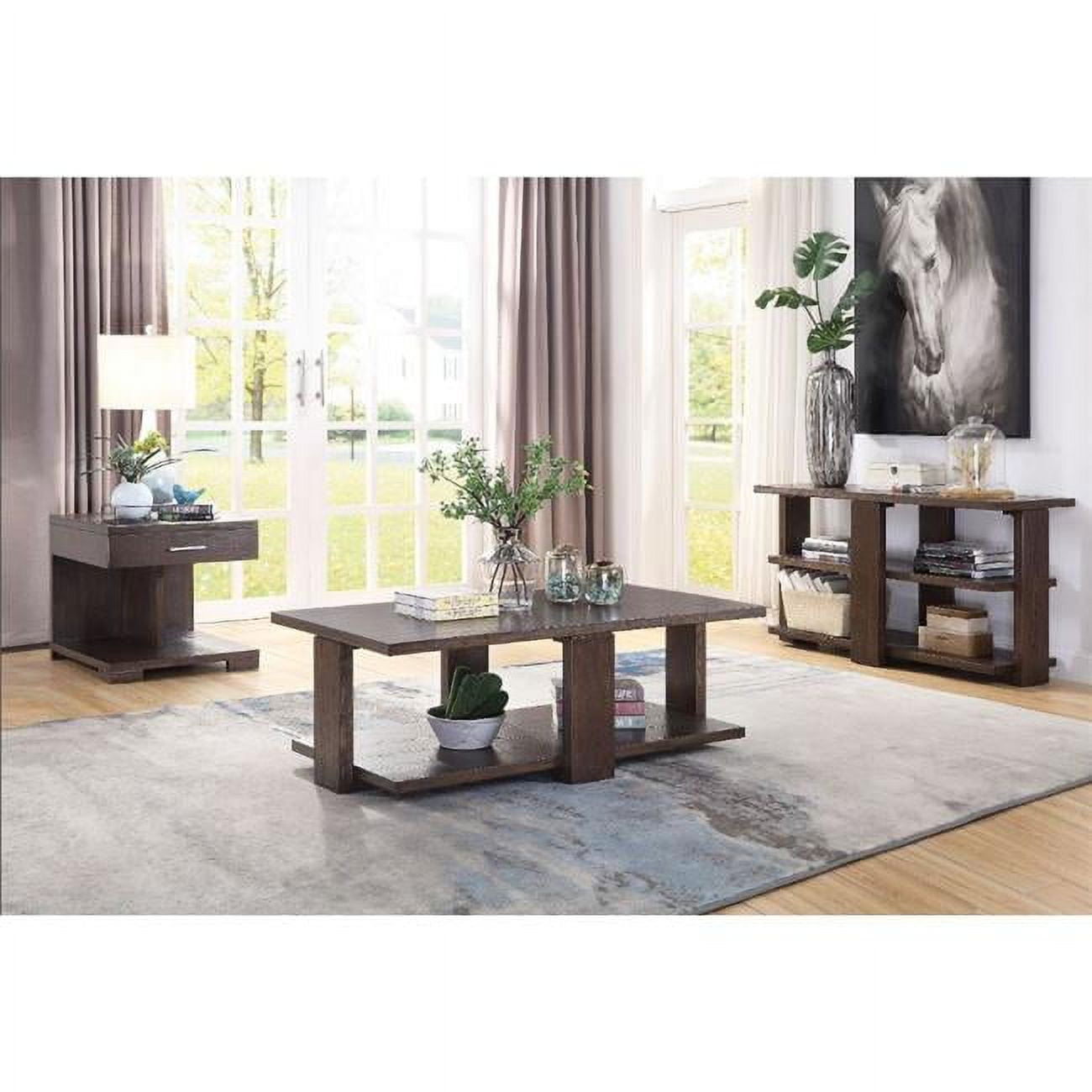 Niamey Medium Wood Rectangular Coffee Table with Storage