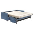 thumbnail image 1 of LV01292 Sleeper Sofa, Blue Leather - Noci ( 1Pc/1Ctn ), 1 of 4