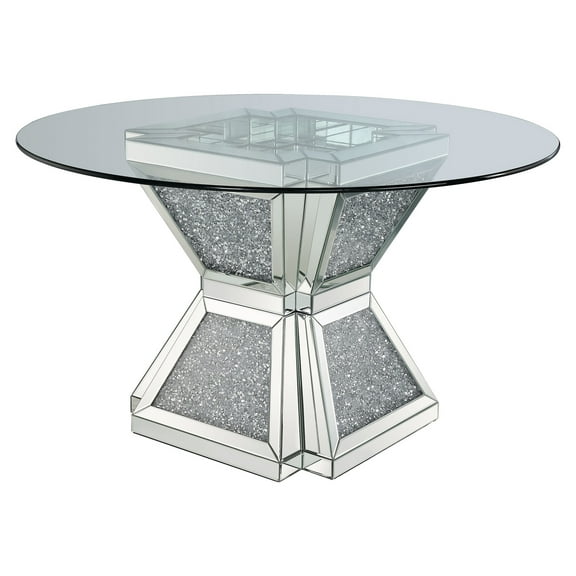 ACME Noralie Dining Table in Faux Diamonds