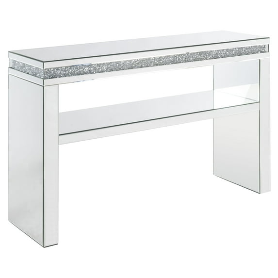 ACME Noralie Rectangular Sofa Table in Mirrored