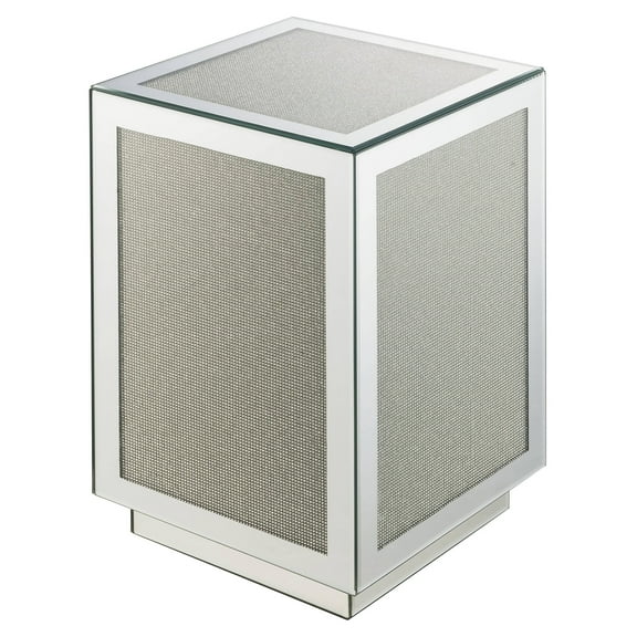 ACME Noralie Square Accent Table in Mirrored
