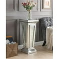 thumbnail image 1 of ACME  Nysa Pedestal Stand - Mirrored & Faux Crystals - 36 x 15 x 15 in., 1 of 1