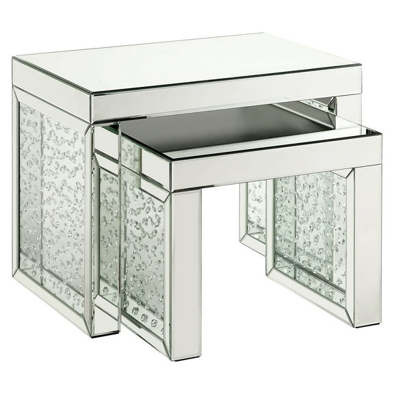 ACME Nysa Rectangular Accent Table in Mirrored
