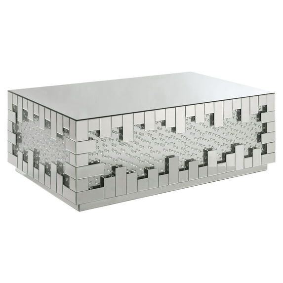 ACME Nysa Rectangular Coffee Table in Mirrored