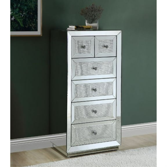 ACME Ornat Cabinet, Faux Square Diamonds