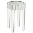 thumbnail image 1 of ACME Noralie End Table, Mirrored, Faux Diamonds, 1 of 6