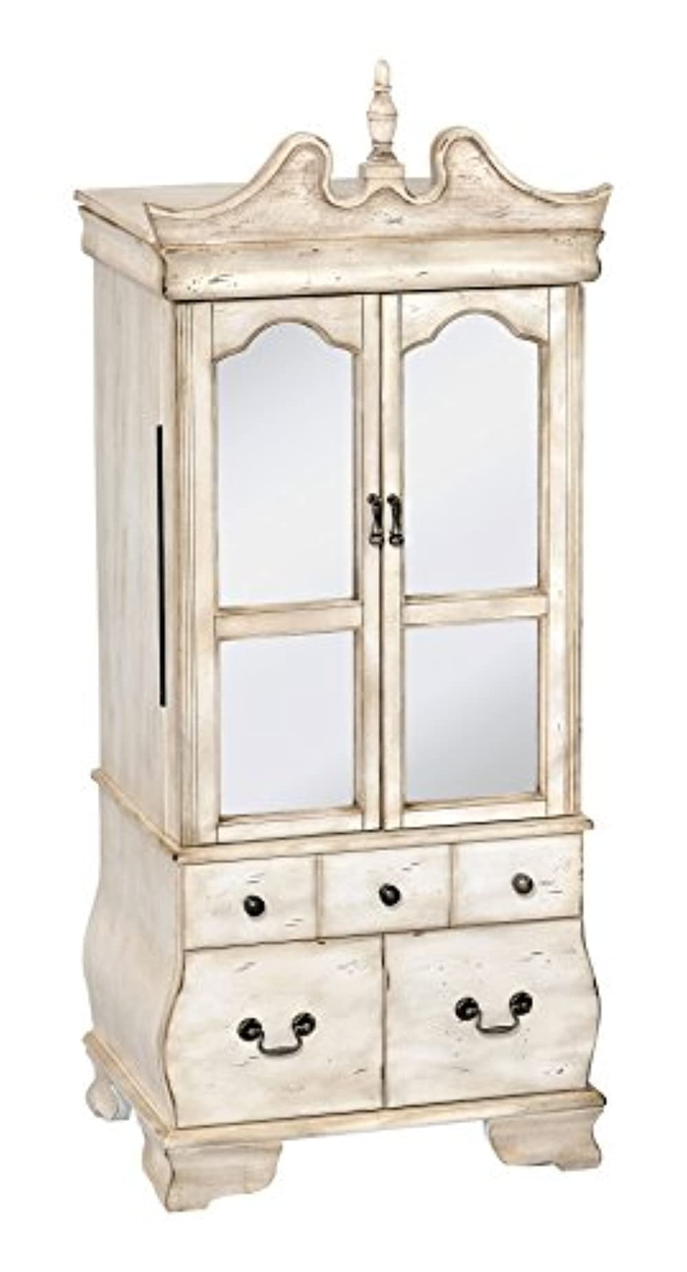 ACME Otis Jewelry Armoire, Antique White