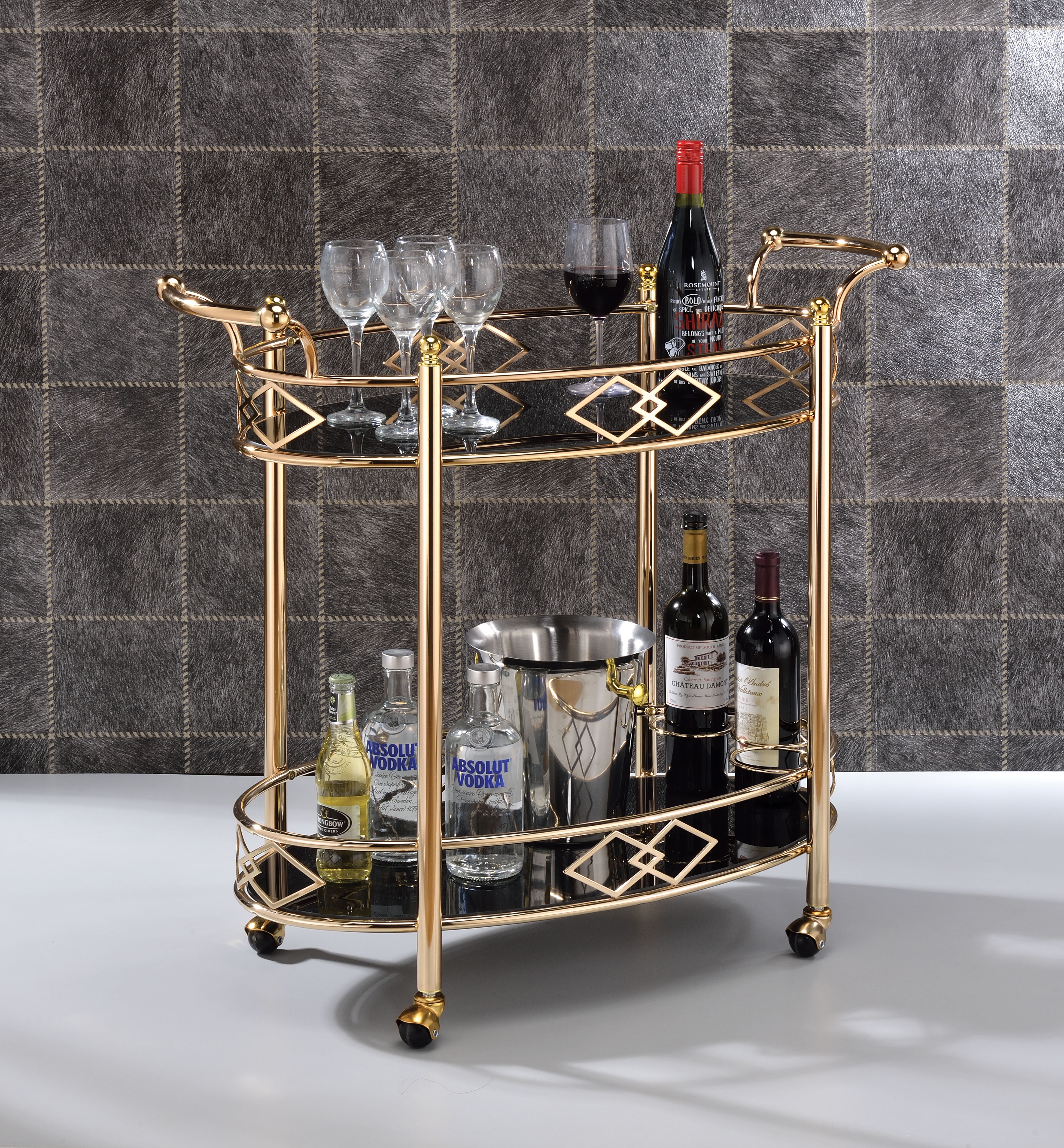 Acme Furniture Ottesen Serving Cart - Thumbnail 4
