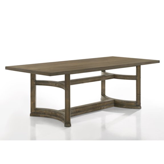 ACME Parfield Dining Table, Weathered Oak Finish