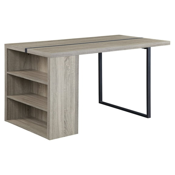 ACME Patwin Dining Table in Gray Oak and Black