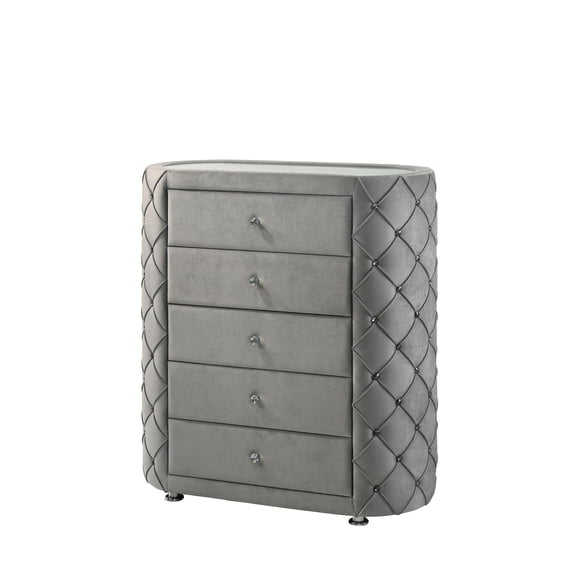 ACME Perine Chest, Gray Velvet