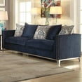 thumbnail image 1 of Acme Phaedra Sofa with 5 Pillows, Blue Fabric, 1 of 7