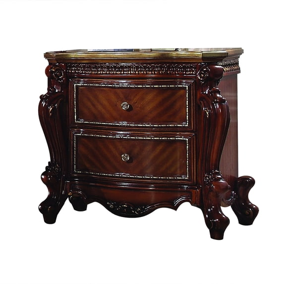 ACME Picardy Nightstand in Cherry Oak