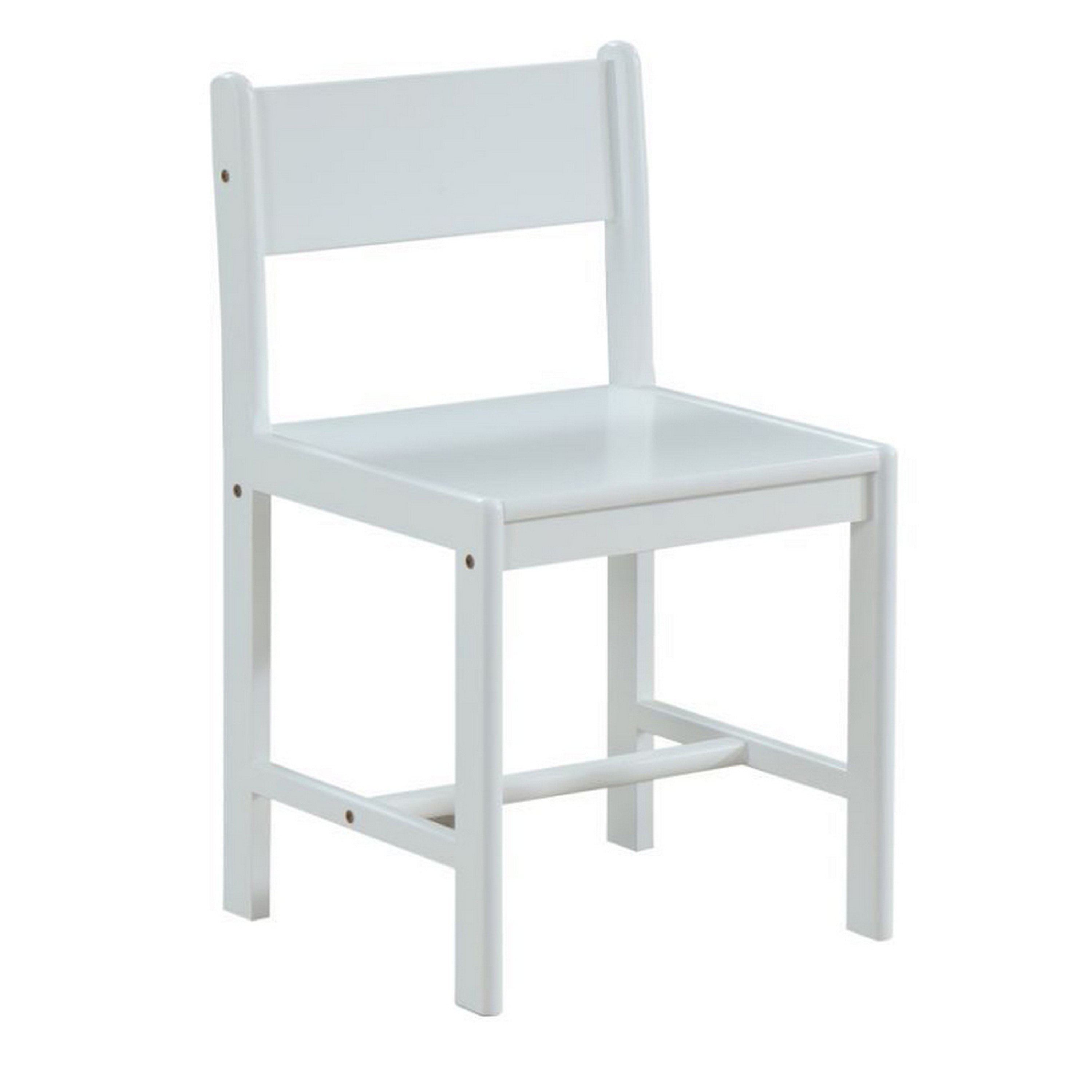 Ragna White Low Wooden Slat Back Side Chair