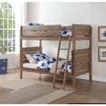 thumbnail image 1 of Acme Wooden Twin/Twin Bunk Bed Antique Oak Brown - Saltoro Sherpi, 1 of 7