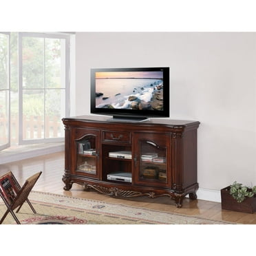 ACME Remington TV Stand in Brown Cherry