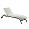 thumbnail image 1 of ACME Salena Patio Sun Lounge in Beige Fabric & Gray Finish, 1 of 6