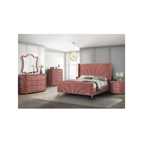 ACME Salonia Dresser, Pink Velvet