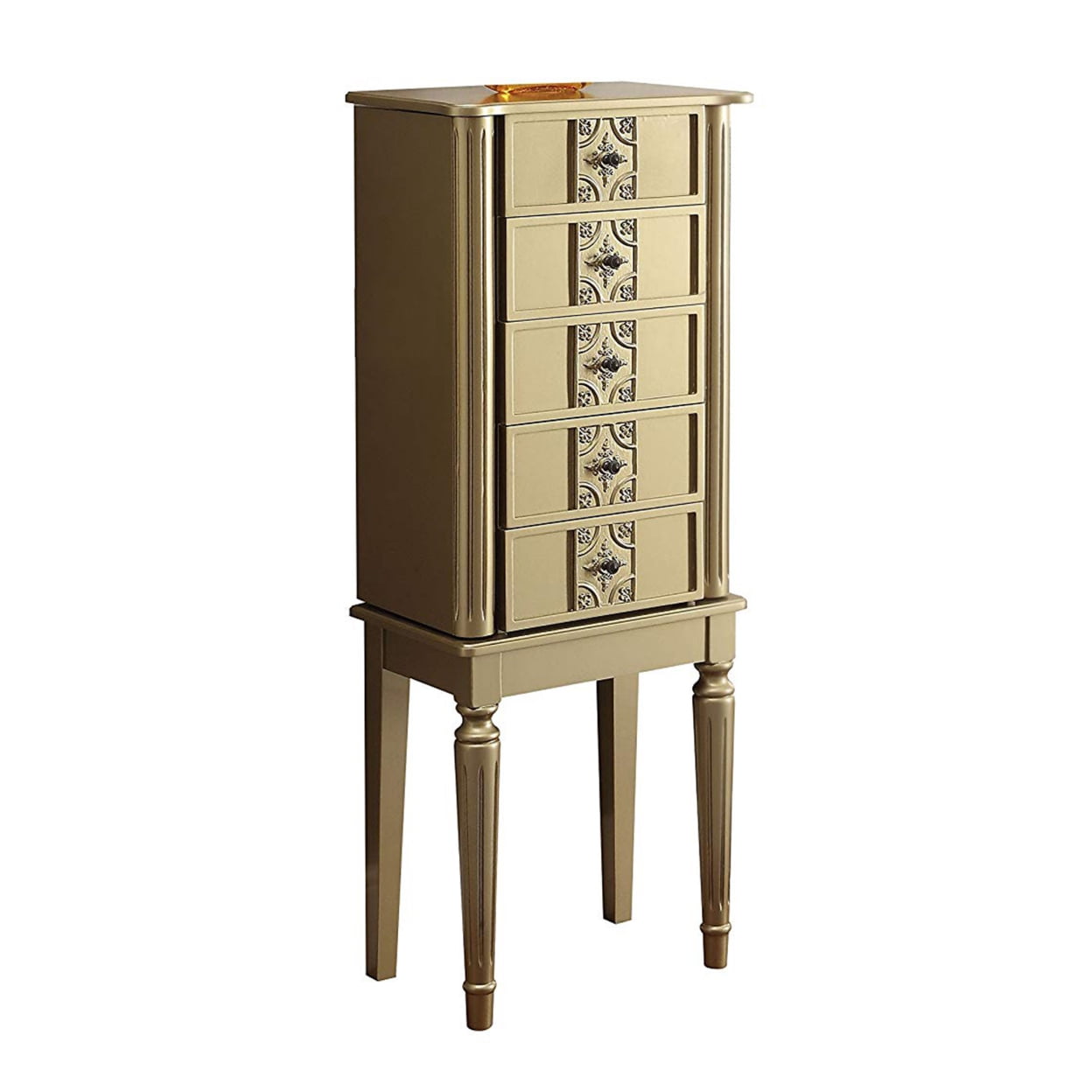 ACME Tammy Jewelry Armoire in Gold